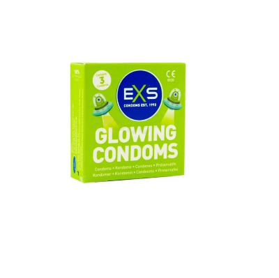 Picture of EXS Glowing The Dark Condom - 3Pcs Pack