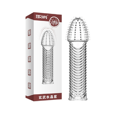 Picture of Dragon Funda Crystal Clear Silicon Spike Gripped Style Magic Condom - 03