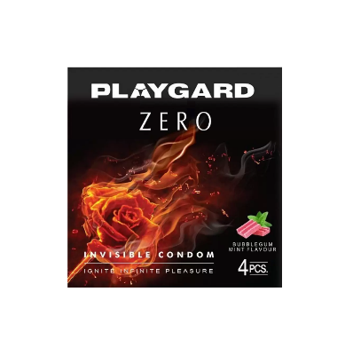 Picture of Playgard Zero invisible Ultra Thin Bubblegum Mint flavoured Condom - 4Pcs Pack