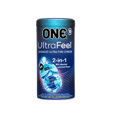 Picture of ONE Ultra Feel 2-in-1 Advanced Ultra Thin With Lubricant Condom - 10Pcs Jar (Malaysia)