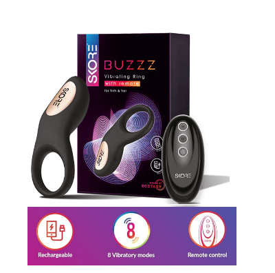 Picture of Skore Buzz Vibrating ring With Remote Controlled For Him & Her