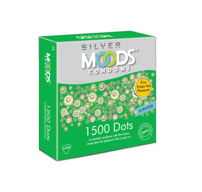 Picture of Moods Sliver 1500 Dots Condom - 3Pcs Pack(India)