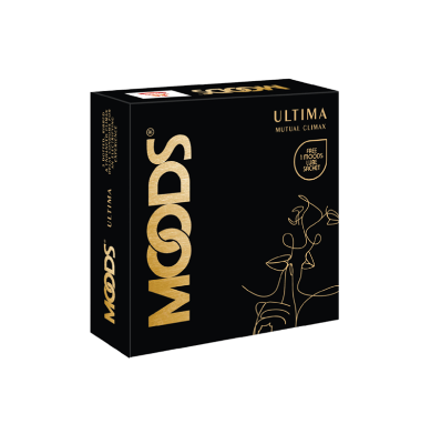 Picture of Moods Ultima Mutual Climax - Dotted Ribbed Climax Delay Condom - 3Pcs Pack (India)