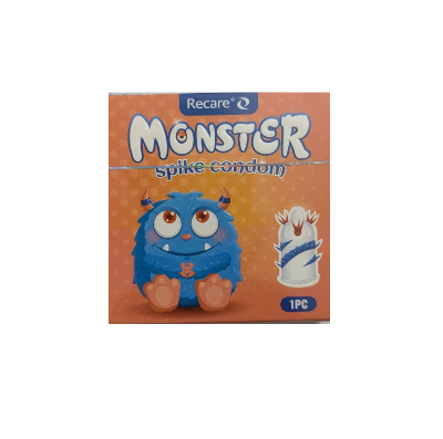 Picture of Monster Spike Shape Condom - 1Pcs Pack (Orange)
