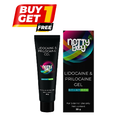Picture of NottyBoy Delay Gel Long Lasting For Men - 20gm - Buy 1 Get 1 Free Offer