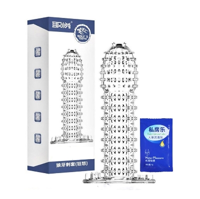 Picture of Magic Condom Long Time Big Dotted Reusable Condom For Men & Women - 01