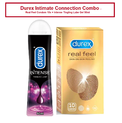 Picture of Durex Intimate Connection Combo - Real Feel Condom 10s + Intense Tingling Lube Gel 50ml