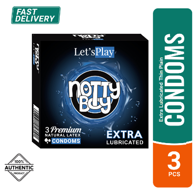 Picture of NottyBoy Extra Lubricated Thin Plain Premium Condom - 3Pcs Pack