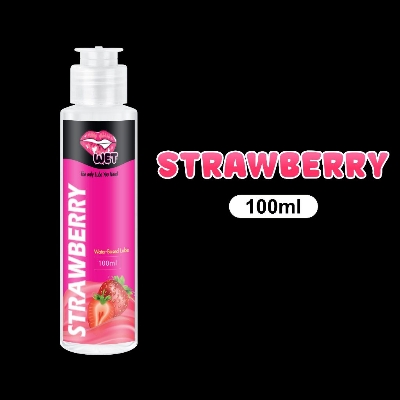 Picture of WET Strawberry Water Based Personal Lubricant Massage Gel - 100ml