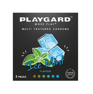 Picture of Playgard Ice Mint Flavoured Multi Textured Condom - 3's Pack