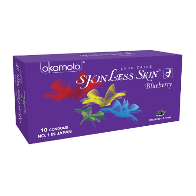 Picture of Okamoto Skinless Skin Blueberry Dotted Condom - 10Pcs Pack(Japan)