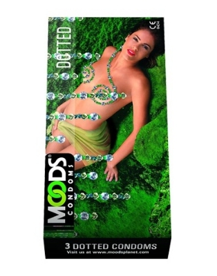 Picture of Moods Dotted Natural Lubricated Premium Condom - 10Pcs Pack(India)