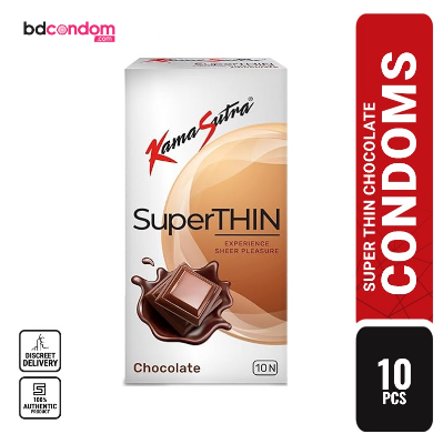 Picture of KamaSutra Superthin Chocolate Flavoured Condom - 10Pcs Pack