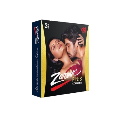 Picture of Zaroor Plus Pink Condom - 3Pcs Pack