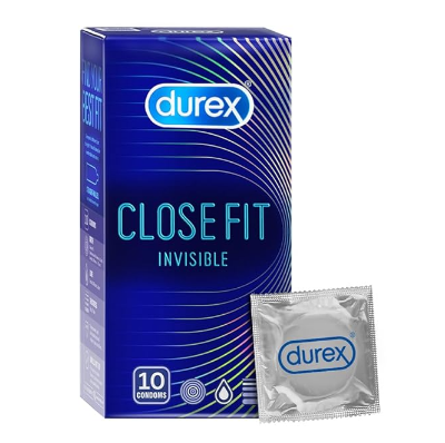 Picture of Durex Close Fit Invisible 49mm Small Better Fit Ultra Thin Condom - 10Pcs Pack