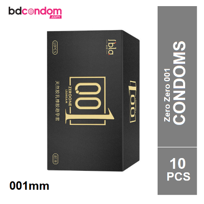 Picture of Zero Zero One Ultra Thin Condom (0.01mm) 001 Black - 10Pcs Box