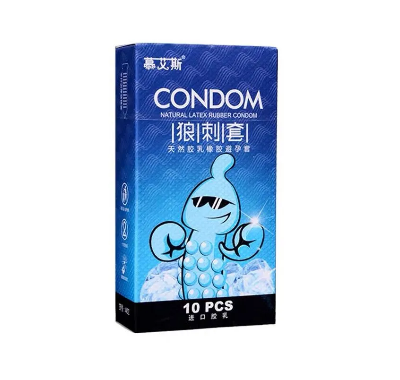 Picture of Condom Natural Rubber Latex Dotted Condom - 10Pcs Pack
