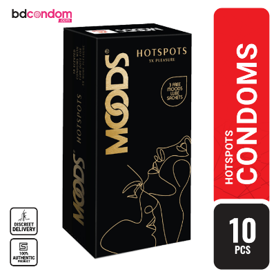 Picture of Moods Hotspots Scented with 1500 Dots Condom - 10's Pack(India)