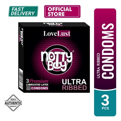 Picture of NottyBoy LoveLust Ultra Ribbed Condom - 3Pcs Pack