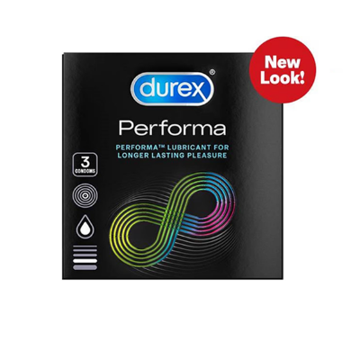 Picture of Durex Performa Lubricant Longer Lasting Condom - 3Pcs