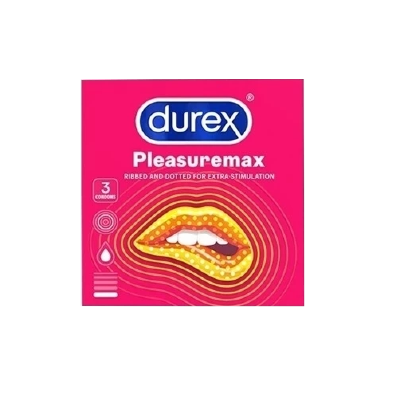 Picture of Durex Pleasuremax Ribbed & Dotted Extra Stimulation Condom - 3pcs Pack