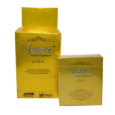 Picture of Amore Gold Luxury Condom - 18Pcs Full Box