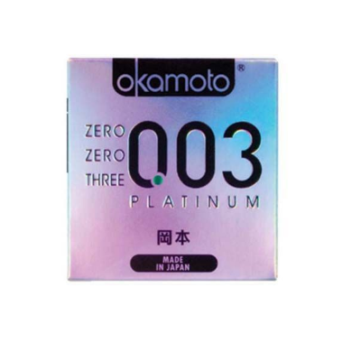 Picture of OKAMOTO 003 Platinum Thinnest Premium Condom - 3Pcs Pack(Made In Japan)