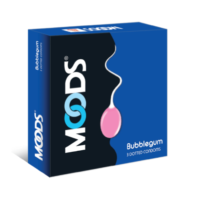 Picture of MOODS Bubblegum Flavored Dotted Premium Condom - 3Pcs Pack