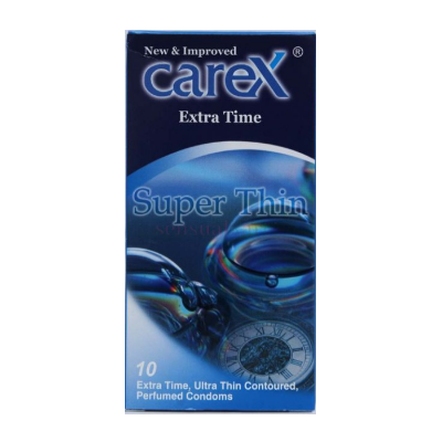 Picture of Carex Extra Time Super Thin Contoured Perfumed Condom - 10Pcs Pack