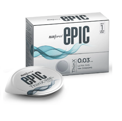 Picture of Manforce Epic ThinX 0.03 mm Thickness Ultra Thin Condom - 10Pcs Pack
