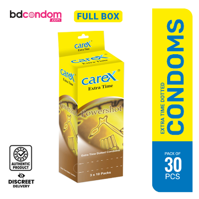 Picture of Carex Extra Time Powershot Dotted Condom 3x10 = 30pcs Full Box (Malaysia)