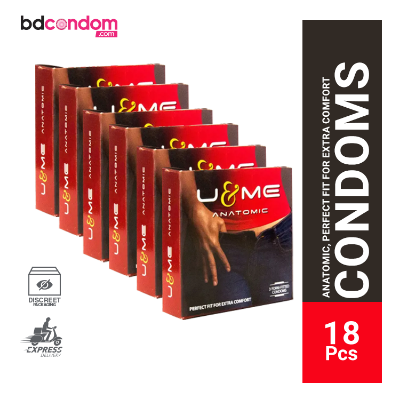 Picture of U & Me Anatomic Condom 3x6pack - 18Pcs