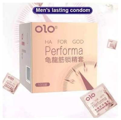 Picture of Olo Ha For God Performa Long Lasting Condom(Pink) - 10Pcs Pack