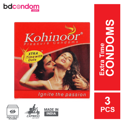 Picture of Kohinoor Extra Time Condom - 3Pcs Pack(India) - Condom