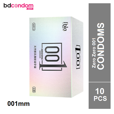 Picture of Zero Zero One Ultra Thin Condom (0.01mm) 001 Silver - 10Pcs Box