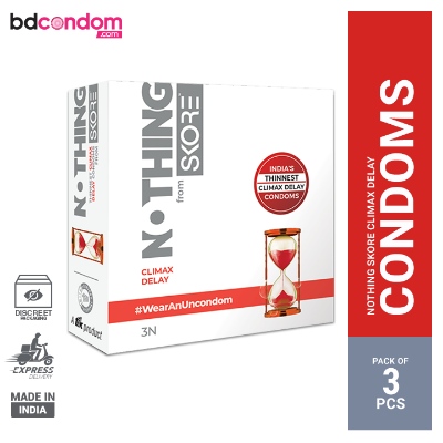 Picture of Skore Nothing Climax Delays Long Lasting Condom - 3Pcs Pack(India)
