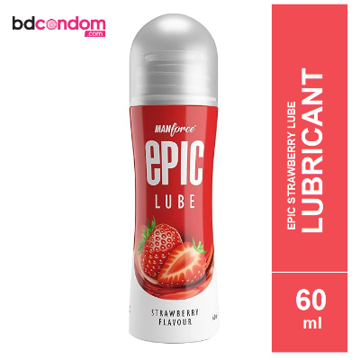 Picture of Manforce Epic Lube Strawberry Flavored Lubricant Gel - 60ml(Made in India)