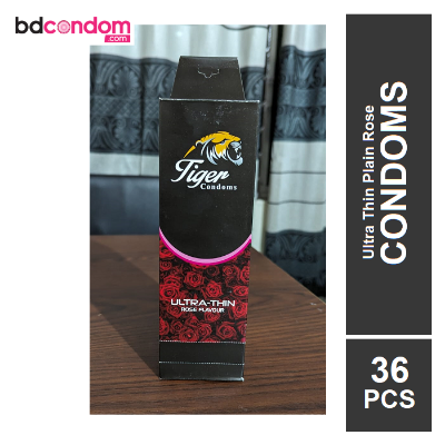 Picture of Tiger Ultra Thin Rose Flavour Condom - 36Pcs Pack Full Box
