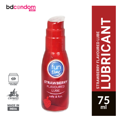 Picture of Fun time Strawberry Stimulating Water Based Lubricant Gel - 75ml (Made in UK)