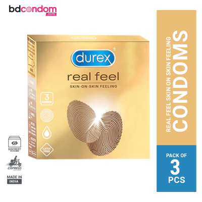 Picture of Durex Real Feel Skin on Skin Feeling Condom - 3Pcs Pack(Thailand)