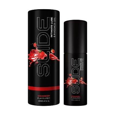 Picture of NottyBoy SLIDE Water Based Lubricant Intimate Massage Lube Gel (Strawberry Flavored) 100ml
