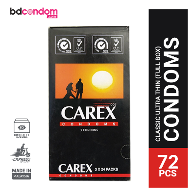 Picture of Carex Classic Condom Ultra Thin 24x3s = 72Pcs Full Box Condom (Malaysia)