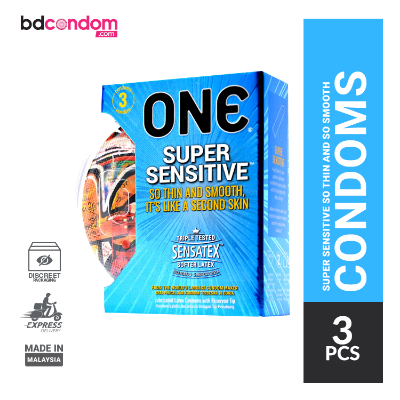 Picture of One Condom Super Sensitive So Thin And Smooth Condom - 3pcs Pack(Malaysia)