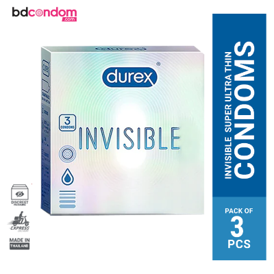Picture of Durex Invisible Super Ultra Thin Condom - 3Pcs Pack(Thailand)
