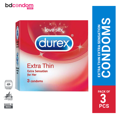 Picture of Durex Extra Thin Condom For Men - 3Pcs Pack(India)