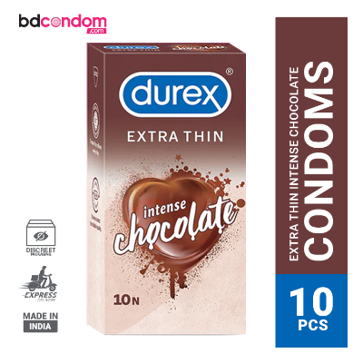 Picture of Durex Extra Thin Intense Chocolate Flavoured Condom - 10Pcs Pack(India)