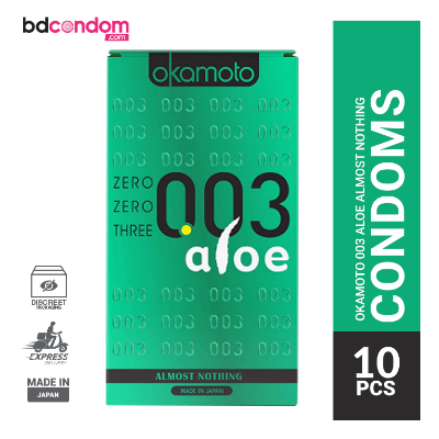 Picture of Okamoto 003 Aloe Vera Ultra Thinnest Premium Condom - 10pcs Pack( Made In Japan)