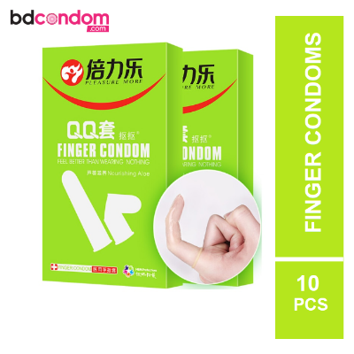 Picture of QQ Finger Small Condom Feel Better Than Wearing Nothing (Aloe Vera) Condom - 10pcs Pack