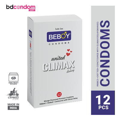 Picture of Beboy United Climax Delay 4in1(Mango Flavored) Condom - 12Pcs Pack(India)