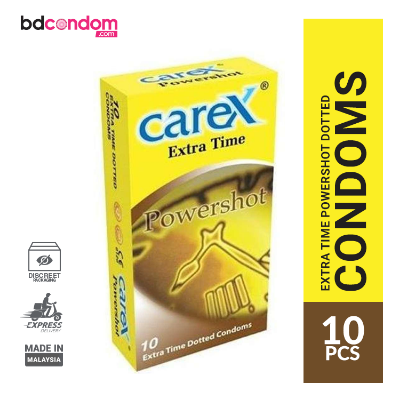 Picture of Carex Extra Time Powershot Dotted Condom - 10Pack(Malaysia)